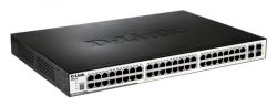 DES-3810-52, Коммутатор c 48 портами 10/100 Мбит/с Fast Ethernet, 2 портами 1000Base-T и 2 комбо-портами 1000Base-T/SFP