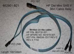 662901-B21, Кабель HP 662901-B21 Double Mini SAS Y 36in Cable Assembly