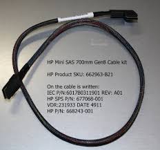 662963-B21, Кабель HP 662963-B21 Mini SAS 700mm Gen8 Cable Kit