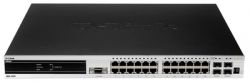 DGS-3420-28TC/A1A, DGS-3420-28, D-Link 24-ports 10/100/1000Base-T with 4 Combo ports 10/100/1000Base-T/SFP and 4-ports SFP+ L2+ Stackable Management Switch, 19”