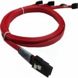 CBL-00079-01-A-R, Кабель SuperMicro CBL-00079-01-A-R SFF-8087 to (4) 7-Pin SATA Fanout Cable with sff-8448 Sideband. 0.5 Meter