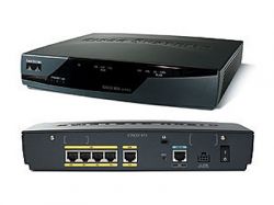 CISCO851-K9, Маршрутизатор Cisco851-K9 (LAN 4x10/100, 64 MB flash, 64 MB DRAM, Firewall, 5 IPSec VPN) Эти маршрутизаторы с интегрированными сервисами обеспечивают широкополосные кабельные и ADSL-соединения по ана