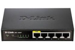 DES-1005P/A1A, D-Link DES-1005P, 5-Port 10/100Mbps with 1 PoE Ports, Stand-alone, Unmanaged PoE Switch