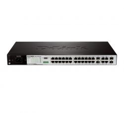 DES-3200-28/ME, D-Link DES-3200-28/ME, 24-Port 10/100Mbps+ 4 Combo 1000BASE-T/SFP L2 Management Switch
