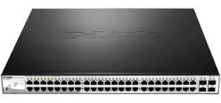 DGS-1210-52MP/ME, Коммутатор D-Link DGS-1210-52MP/ME 2 уровня с 48 портами 10/100/1000Base-T с поддержкой PoE и 4 портами 1000Base-X SFP 