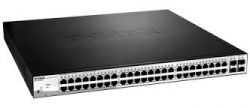 DGS-1210-52P/ME, Коммутатор D-Link DGS-1210-52P/ME 2 уровня с 24 портами 10/100/1000Base-T с поддержкой PoE, 24 портами 10/100/1000Base-T и 4 портами 1000Base-X SFP