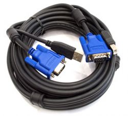 DKVM-CU5, D-Link DKVM-CU5, Cable for KVM Products, 2 in 1 USB KVM Cable, 5m (15ft)