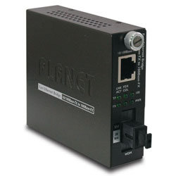 FST-806B60, 10/100Base-TX to 100Base-FX WDM Smart Media Converter - Tx: 1550) - 60KM