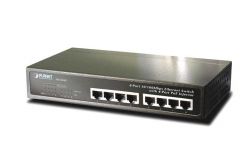 FSD-804PS,10" 8-Port 10/100 Ethernet Web/Smart Switch with 4-Port 802.3af PoE Injector