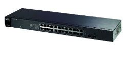 GS1100-24, ZyXEL GS1100-24 24-портовый коммутатор Gigabit Ethernet с 24 разъемами RJ-45 из которых 2 совмещены с SFP-слотами