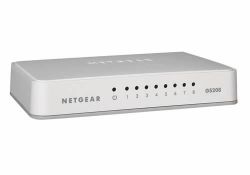 GS208-100PES, NETGEAR 8 x 10/100/1000 Mbps switch NEW DESIGN