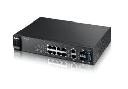 GS2200-8, ZyXEL 8-портовый управляемый коммутатор Gigabit Ethernet с 2 SFP-слотами совмещенными с разъемами RJ-45