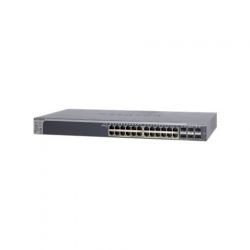 GS728TSB-100EUS, NETGEAR Управляемый гигабитный Smart-коммутатор на 22GE+2SFP(Combo)+2SFP порта с поддержкой статической маршрутизации и IPv6, стекируемый (кабель AGC761 в комплекте)