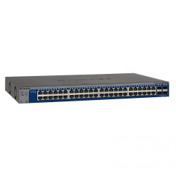 GS752TXS-100EUS, NETGEAR Managed Smart-switch with 48GE+4SFP+(10G) ports with static routing and IPv6, stackable