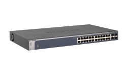 GSM7224-200EUS, NETGEAR Managed L2 switch with CLI and 20GE+4SFP(Combo) ports with static routing