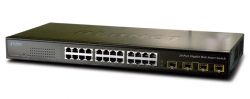 GSW-2404SF,24-Port 10/100/1000Base-T with 4-Port SFP Web-Smart Gigabit Ethernet Switch