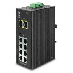 IGS-10020M,IP30 Industrial 8* 1000TP + 2* 100/1000F SFP Full Managed Ethernet Switch (-10 to 60 degree C)