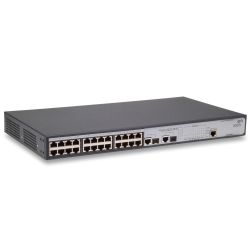 JD990A, Коммутатор HP JD990A 1905-24 Switch (24x10/100 RJ-45 + 2x1000 RJ-45 or 2xSFP Web-Managed SNMP 802.1X IGMP Rapid-Spanning Tree 19')