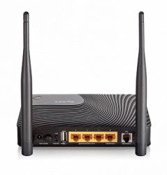 Keenetic DSL, Маршрутизатор ZyXEL Keenetic DSL для подключения по ADSL и Ethernet, с точкой доступа Wi-Fi 802.11n 300 Мбит/с и многофункциональным хостом USB