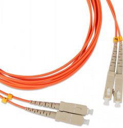NTSS-FODPC-50-LC/SC-1, Патч-корд NTSS NTSS-FODPC-50-LC/SC-1 Tight Buffer, Duplex LC/SC, OM2 50/125, PVC, 1м, цвет: оранжевый