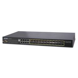 SGSW-24240,24-Port MiniGBIC/SFP Gigabit Layer2/L4 Advance SNMP Manageable Switch + 8-Port 10/100/1000Base-T,  trunking stack up to 16 Units