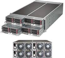 SYS-F627R3-FT, Серверная платформа Supermicro SERVER FatTwin SYS-F627R3-FT(X9DRFF(4), CSE-F424AF-R1K28B, 4 Nodes)(На каждый узел: 2xSocket 2011, C602, 8xDDR3 ECC Reg Up to 512 GB, 2 GB LAN, 1x PCI-E 3.0 x16 LP, 4x Hotswap 3.5" SAS/SATA HDD) 