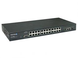 TEG-S2600i, TRENDnet Управляемый коммутатор 2/3 уровня с 24-мя портами 10/100 Мбит/с и двумя портами (Mini-GBIC на Gigabit Ethernet) 1000 Мбит/с