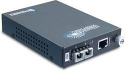 TFC-1000S20, Интеллектуальный одномодовый оптоволоконный медиа-конвертер с оптическим портом 1000Base-FX разъём SC, поддерживающим работу на  асстоянии до 20 км, и Ethernet-портом 1000Base-T