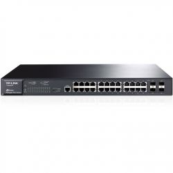 TL-SG3424P, TP-Link TL-SG3424P 24-Port Gigabit L2 Managed PoE+ Switch. 24 10/100/1000Mbps RJ45 ports support 802.3at/af PoE compliant with a total power supply of 320W. Inculuding  4 combo 1000Mbps SFP slots. Sup