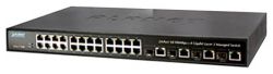 WGS3-2840,Cost Effective 24-Port 10/100 with 4-Port Gigabit (4*SFP) Layer 3 Ethernet Switch 