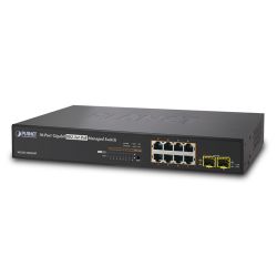 WGSD-10020HP,IPv6 Managed 8-Port 802.3at High Power PoE Gigabit Ethernet Switch + 2-Port SFP (150W)