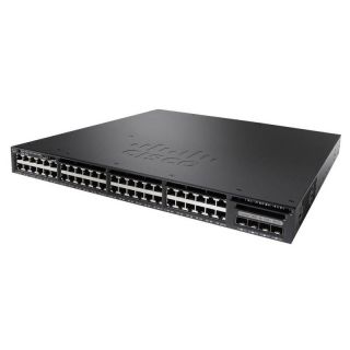 WS-C3650-48PS-S, Коммутатор Cisco WS-C3650-48PS-S Cisco Catalyst 3650 48 Port PoE 4x1G Uplink IP Base
