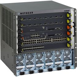 XCM06SKT-10000S, NETGEAR Стартовый набор XCM8806, включет шасси XCM8806, управляющий модуль XCM88S1 с модулем расширения XCM888F, два модуля XCM8848T и два блока питания XCM88PS1