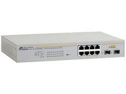AT-GS950/8, Коммутатор Allied Telesis AT-GS950/8 8 port 10/100/1000TX WebSmart with 2 SFP bays