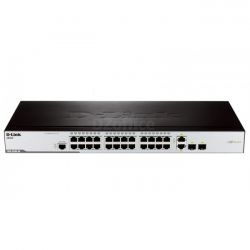 DES-3200-28/ME/C1A, D-Link 24-Port 10/100Mbps+  2 Combo 1000Base-T/SFP + 2  SFP L2 Management Switch