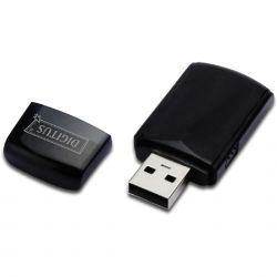 DN-7053-2, DIGITUS DN-7053-2  Беспроводной USB 2.0 адаптер, 300Мбит/c, повышенная мощность,  Realtek 1T/2R