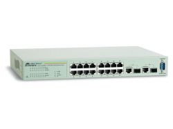 AT-FS750/16, Коммутатор Allied Telesis AT-FS750/16 16x10/100 Websmart switch + 2 SFP/1000T Combo Ports (VLAN group Port Trunking Port Mirroring QoS) rackmount hardware included