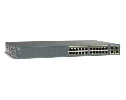 WS-C2960-24PC-S=, Коммутатор Cisco WS-C2960-24PC-S= Catalyst 2960 24 10/100 PoE 2 T/SFP LAN Lite Image