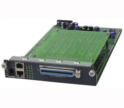 AAM-1212-51, 12-портовый модуль ADSL2+ (Annex A) со встроенными сплиттерами и 2 портами Fast Ethernet
