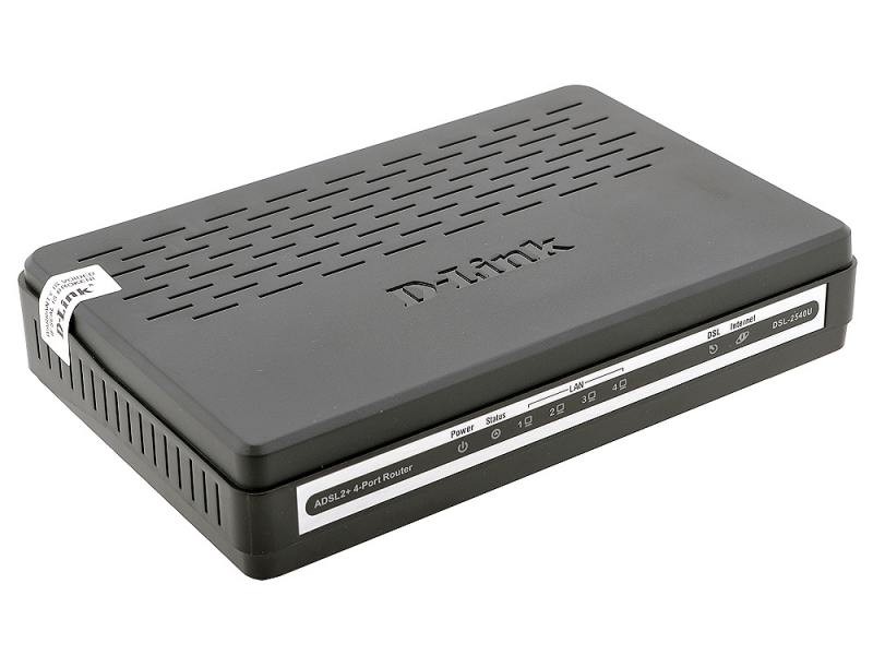 МАРШРУТИЗАТОР D-LINK DSL-2540U/BRU/T1C
