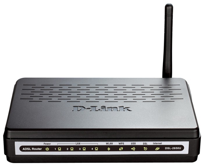 МАРШРУТИЗАТОР D-LINK DSL-2650U/NRU/C