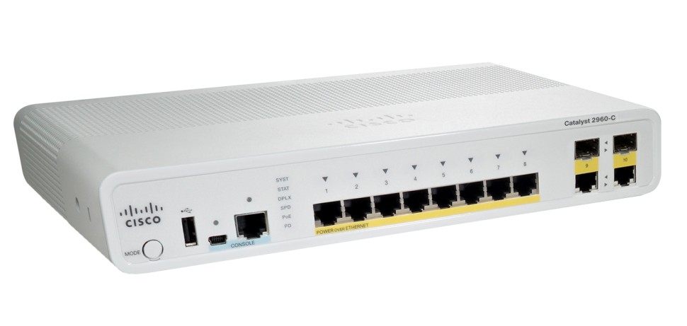 Коммутатор Cisco WS-C2960C-8PC-L