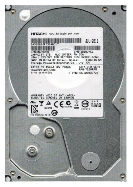 Жесткий диск HGST HUA722010CLA330