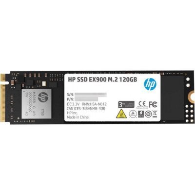 Жесткий диск HP 2YY42AA 120GB EX900 M.2, NVMe 3D TLC [R/W 1900/650 MB/s]