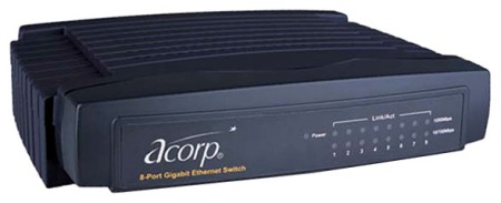 КОММУТАТОР ACORP SW8P-1000