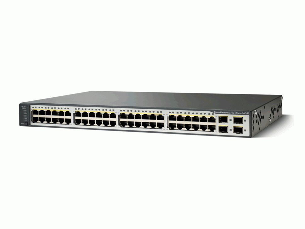 Коммутатор Cisco WS-C3750V2-48PS-E